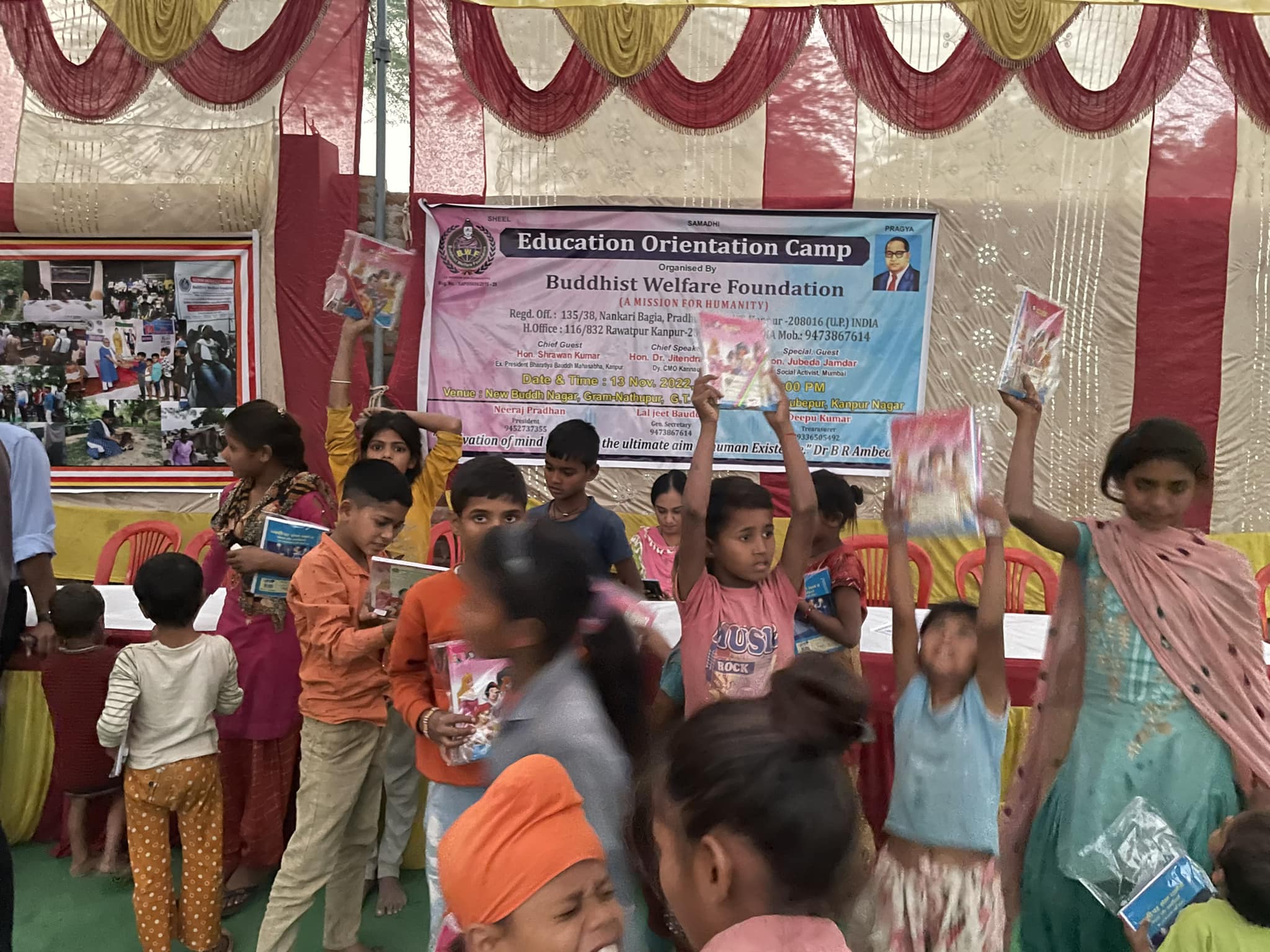 Education Orientation Camp , at Nathupur, Chaubepur, Kanpur