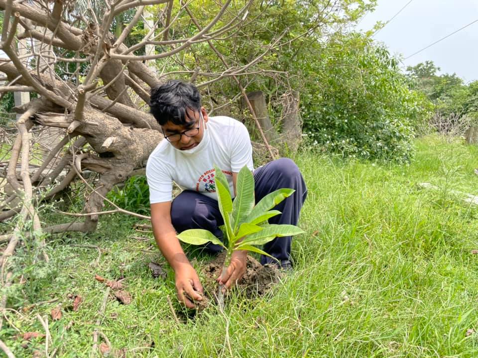 Plantation work done by BWF Team today in Kanpur